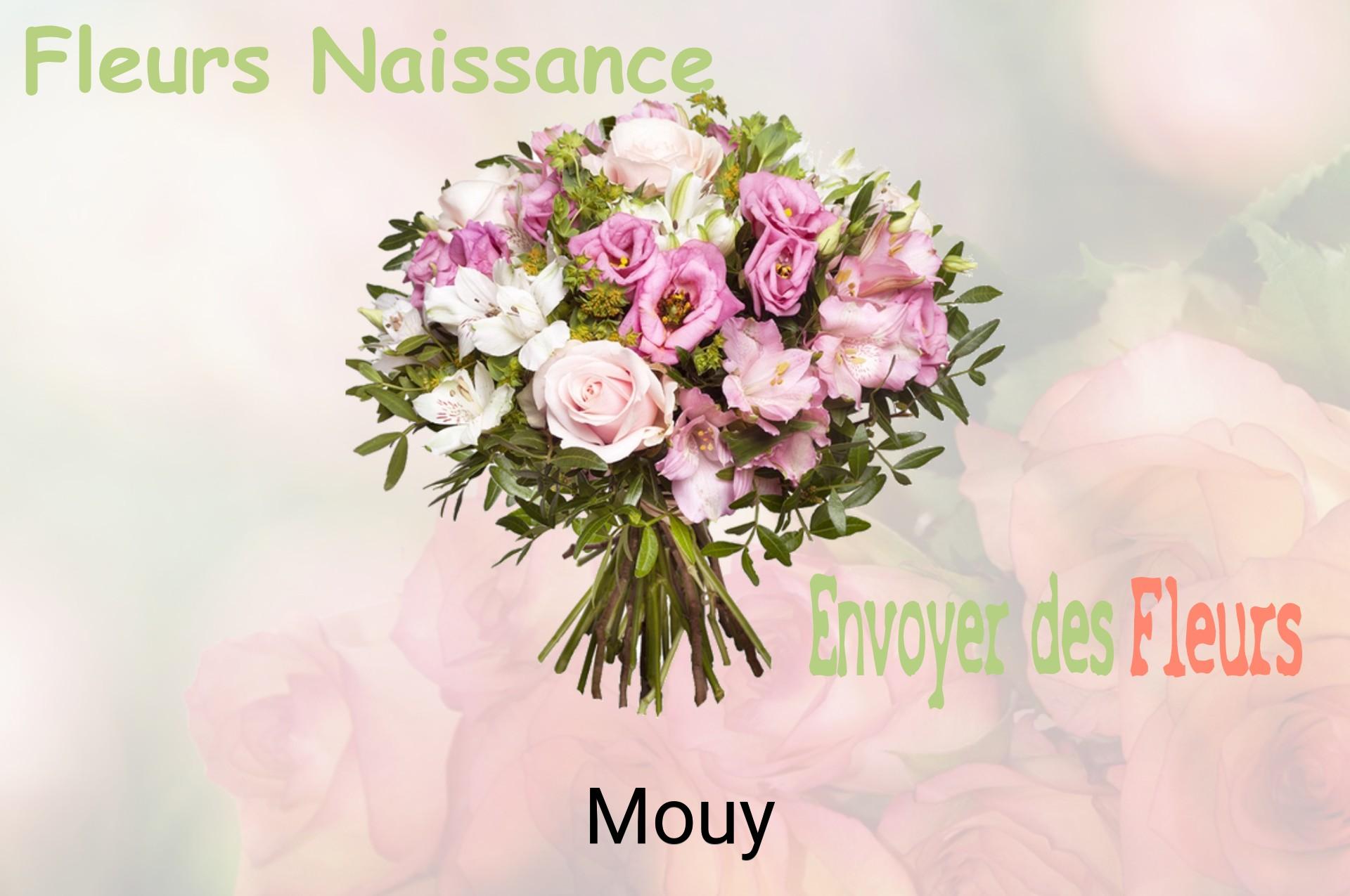 Bouquet de fleurs de naissance livré à Mouy